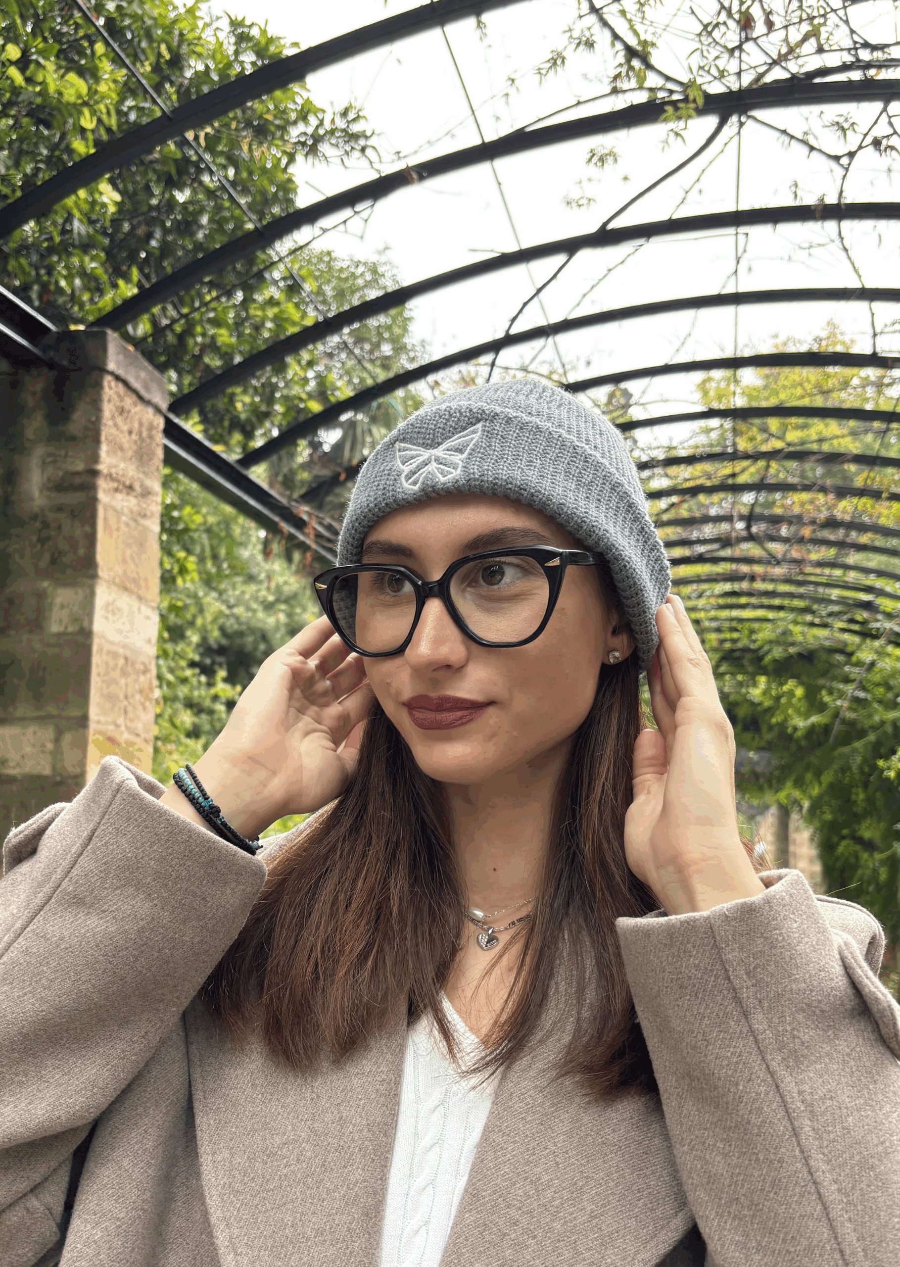 tempImageQAUv7T Πλεκτός Σκούφος Beanie - Γκρι - Image 1