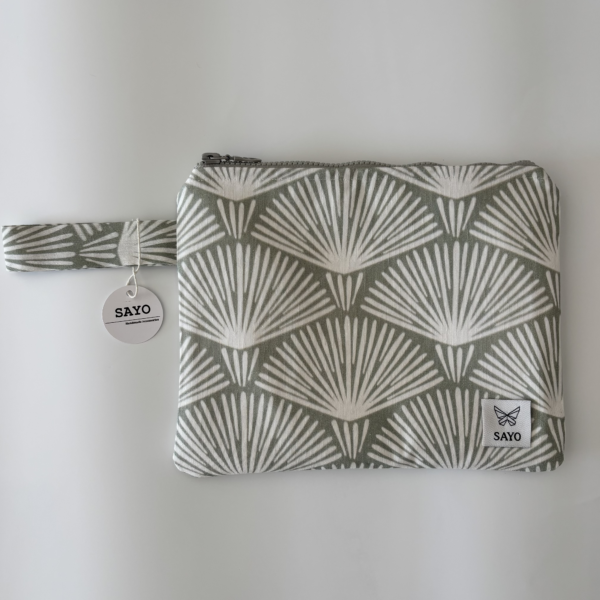 SAGE BLOOM Wristlet bag Small